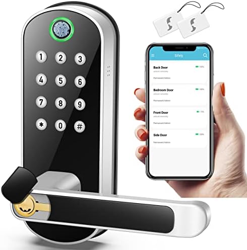 Sifely Smart Lock, Keyless Entry Door Lock, Keypad Door Lock, Fingerprint Door Lock, Biometric Door Lock, Keypad Entry Door Lock, Passcode Code Door Lock, Digital Smart Door Lock (Smart Lock)