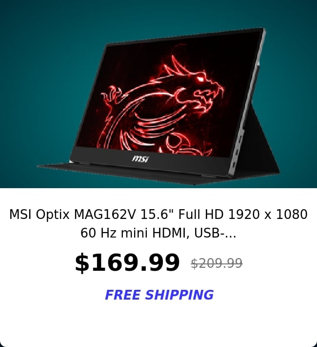 MSI Optix MAG162V 15.6