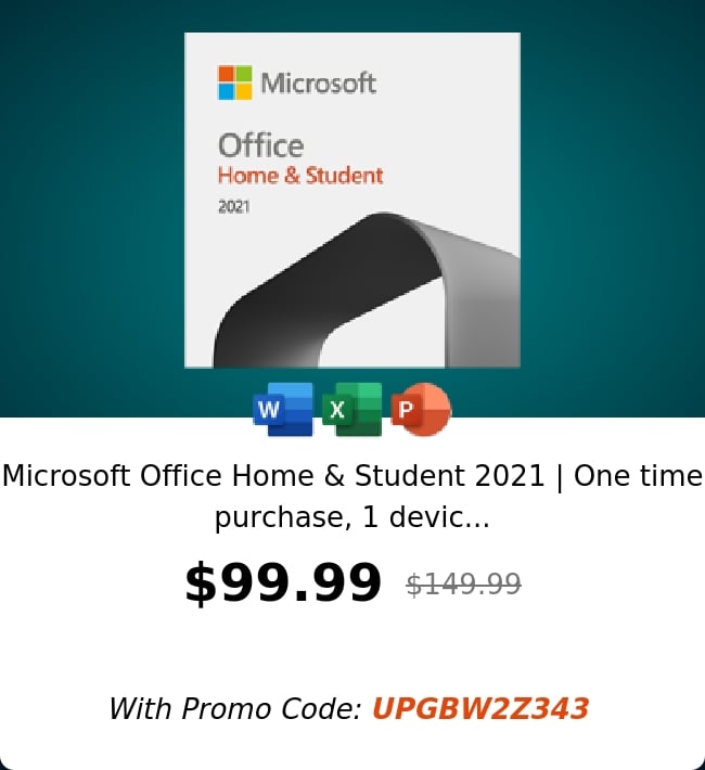 Microsoft Office Home & Student 2021 | One time purchase, 1 devic...