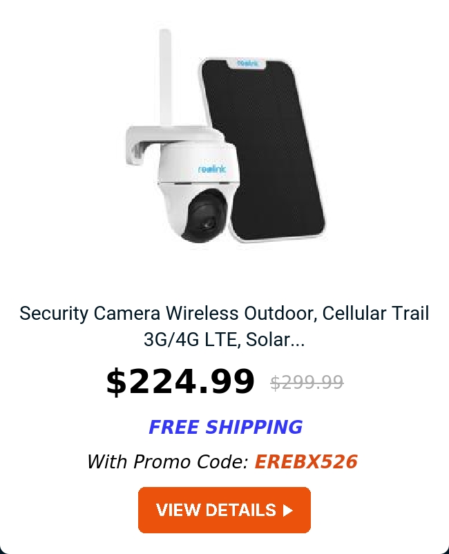 Security Camera Wireless Outdoor, Cellular Trail 3G/4G LTE, Solar...