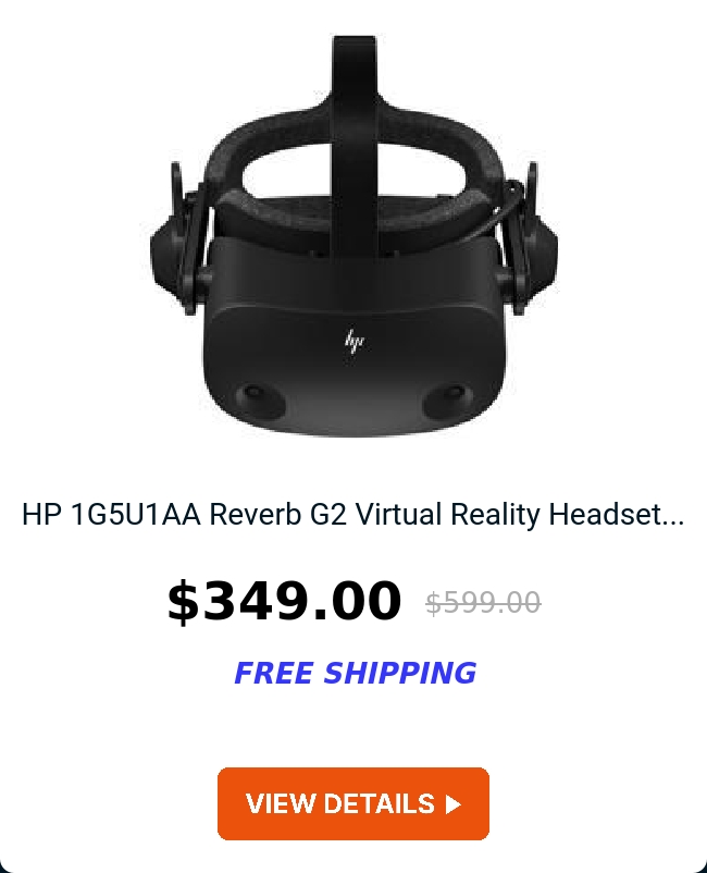 HP 1G5U1AA Reverb G2 Virtual Reality Headset...