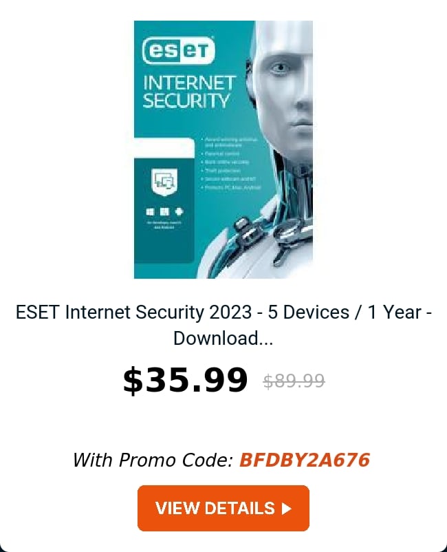 ESET Internet Security 2023 - 5 Devices / 1 Year - Download...