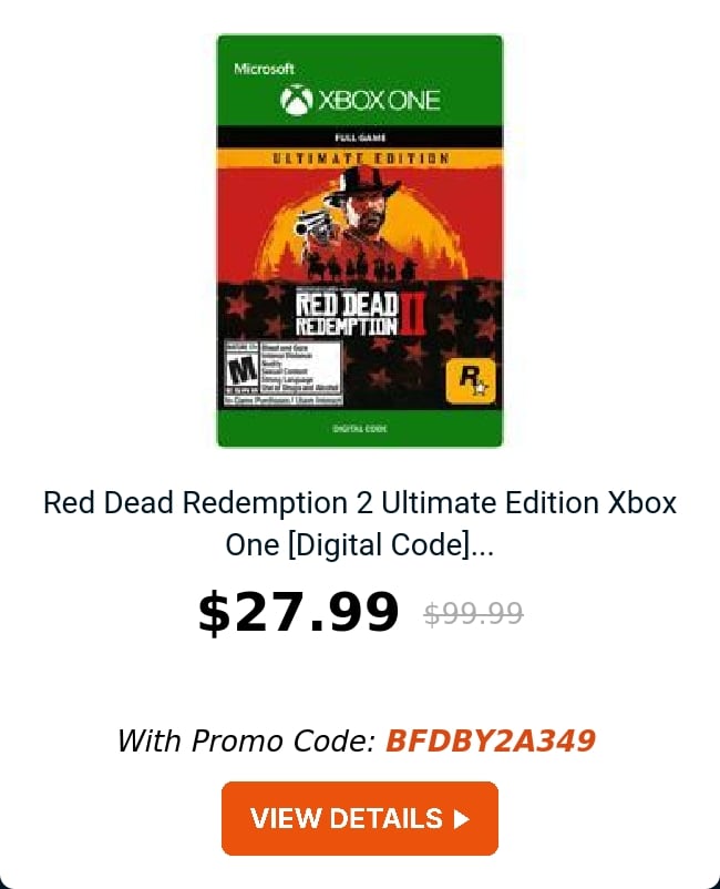 Red Dead Redemption 2 Ultimate Edition Xbox One [Digital Code]...