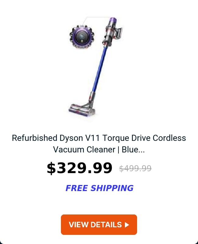 Refurbished Dyson V11 Torque Drive Cordless Vacuum Cleaner | Blue...