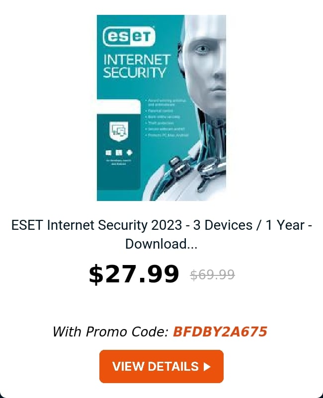 ESET Internet Security 2023 - 3 Devices / 1 Year - Download...