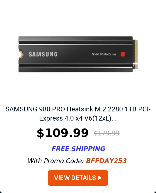 SAMSUNG 980 PRO Heatsink M.2 2280 1TB PCI-Express 4.0 x4 V6(12xL)...