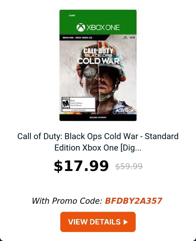 Call of Duty: Black Ops Cold War - Standard Edition Xbox One [Dig...