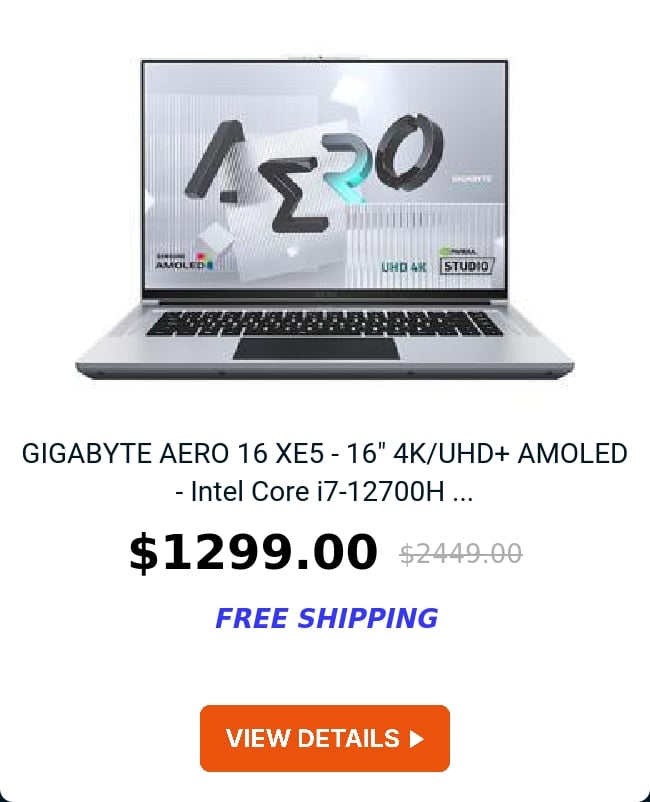 GIGABYTE AERO 16 XE5 - 16