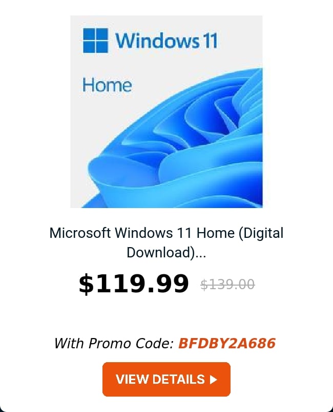 Microsoft Windows 11 Home (Digital Download)...