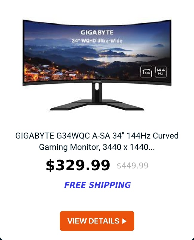 GIGABYTE G34WQC A-SA 34