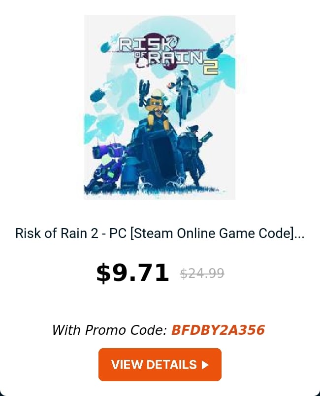 Risk of Rain 2 - PC [Steam Online Game Code]...