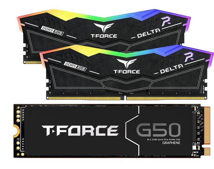 Team Group T-FORCE G50 SSD + T-FORCE DELTA Memory