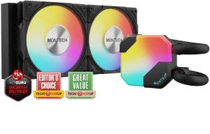 MONTECH HyperFlow ARGB 240 AIO CPU Cooler