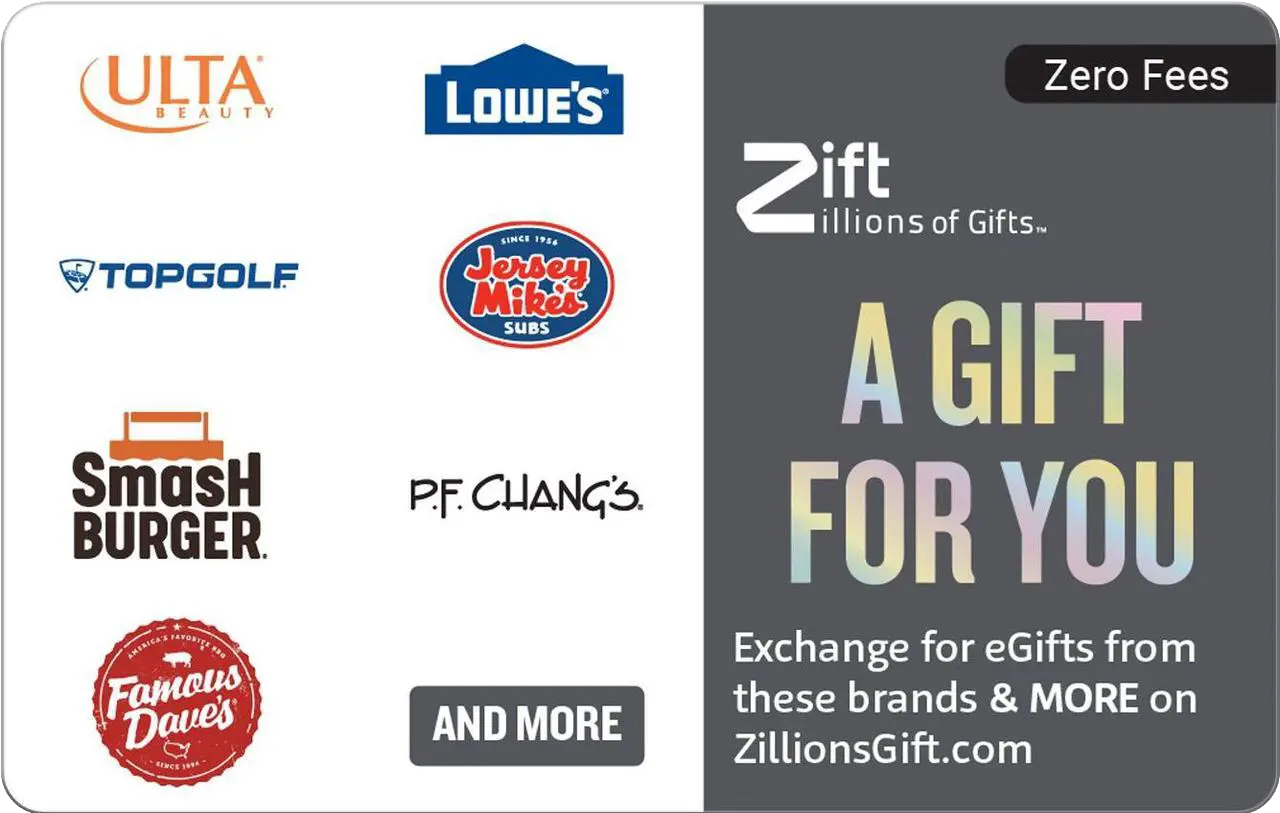 Zift Zillions of Gifts Virtual Gift Card