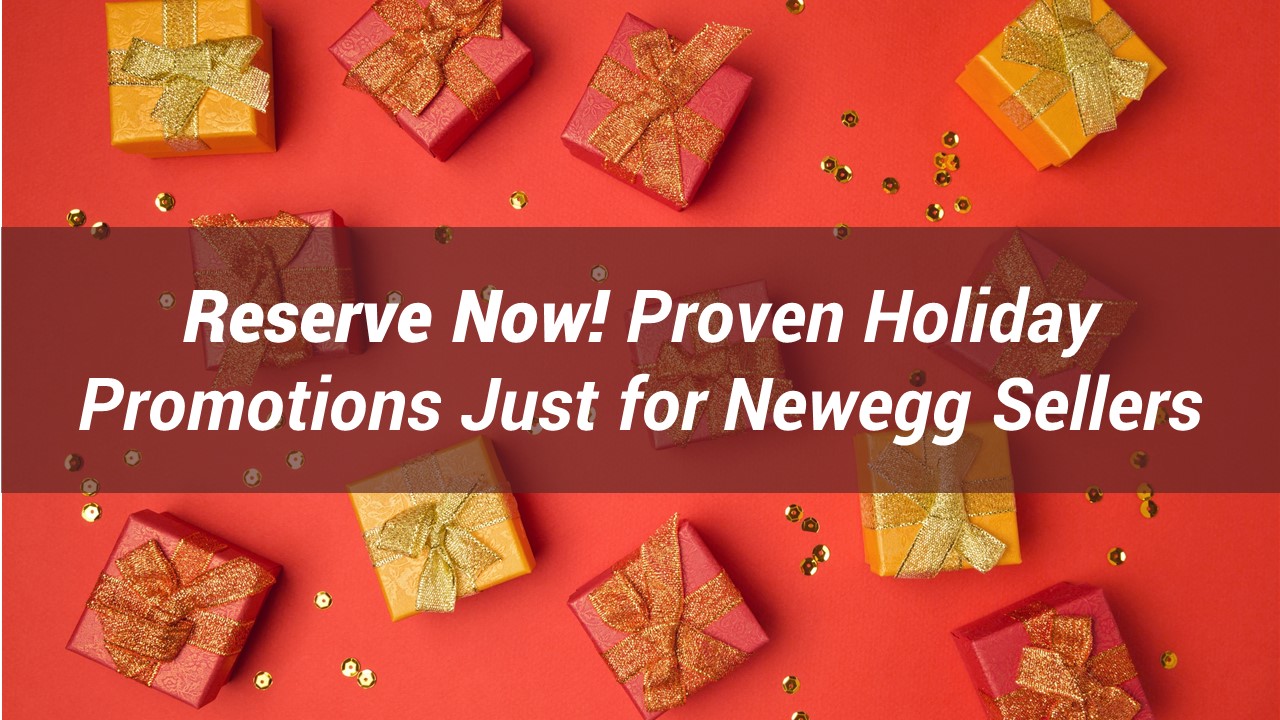 Reserve Now! Proven Holiday Promotions Just for Newegg Sellers